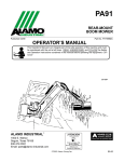 Alamo 7191852C Lawn Mower User Manual