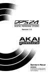 Akai dps24 Music Mixer User Manual
