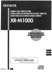 Aiwa XR-M1000 Stereo System User Manual