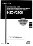 Aiwa NSX-V2100 CD Player User Manual