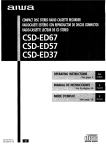 Aiwa CSD-ED 57 CD Player User Manual