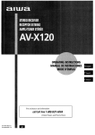 Aiwa AV-X120 Stereo Receiver User Manual