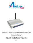 Airlink AP431W Network Card User Manual