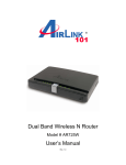 Airlink101 AR725W Network Router User Manual