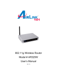 Airlink101 AR325W Network Router User Manual