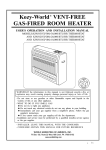 Air King KW(N105,P106)-10,000 Thermostat User Manual