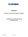 Aiphone 13710 Intercom System User Manual