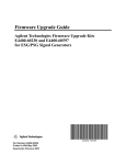 Agilent Technologies E4400-60230 Network Router User Manual