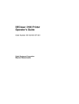 AGFA 2100 Printer User Manual