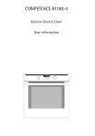 AEG B1180-4 Oven User Manual