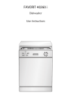 AEG 40260 I Dishwasher User Manual