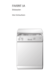 AEG 3A Dishwasher User Manual