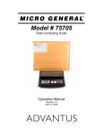 Advantus 75705 Scale User Manual