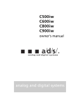 a/s/ C500iw Speaker User Manual