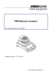 Adam Equipment 9618 Revision D Humidifier User Manual