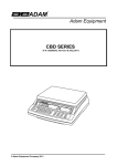 Adam Equipment 302666242 Postal Equipment User Manual