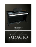 Adagio Teas KDP8865 Electronic Keyboard User Manual
