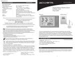 Acu-Rite 973 Weather Radio User Manual