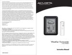 Acu-Rite 821 Weather Radio User Manual