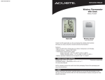 Acu-Rite 604 Weather Radio User Manual