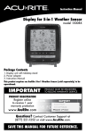 Acu-Rite 1500RX Weather Radio User Manual