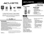 Acu-Rite #08550 Weather Radio User Manual