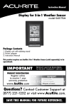 Acu-Rite 06017RM Weather Radio User Manual