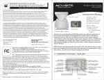 Acu-Rite 00614/00626SB Weather Radio User Manual