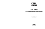 Actron KAL 3840 Automobile User Manual