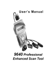 Actron 9640 Scanner User Manual