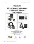 ACTiSYS ACT-100M Network Card User Manual