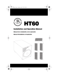 Acoustic Research HT60 Speaker System User Manual