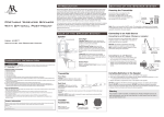 Acoustic Research AW827 Speaker System User Manual