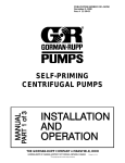 AC International SELF-PRIMING CENTRIFUGAL PUMPS Heat Pump User Manual