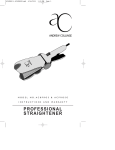 AC International ACPROSG Styling Iron User Manual
