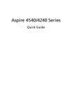 Acer 4240 Series Laptop User Manual