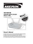 Merik 711MB Owner`s manual