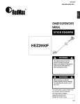 RedMax HEZ2650F Operator`s manual