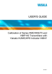 Vaisala HUMICAP HMP140A User`s guide