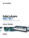 M-Audio MidAir User guide