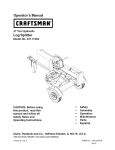 Craftsman 247.77466 Operator`s manual