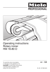 Miele HM 16-80 Operating instructions