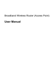 Zoltrix Broadband Wireless Router User manual
