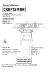Craftsman 137.228210 Operating instructions