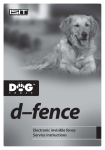 Dog trace d-fence User guide