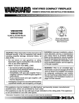 Vanguard VMH26TPB Installation manual
