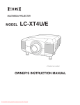 Eiki LC-XT4U Instruction manual