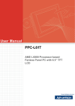 Advantech PPC-L61T User manual