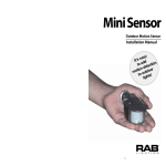 RAB Lighting Mini Sensor Installation manual