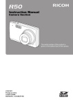 Ricoh R50 Instruction manual